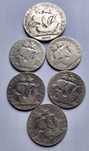 Vendo 6 Moedas de Prata Portugal