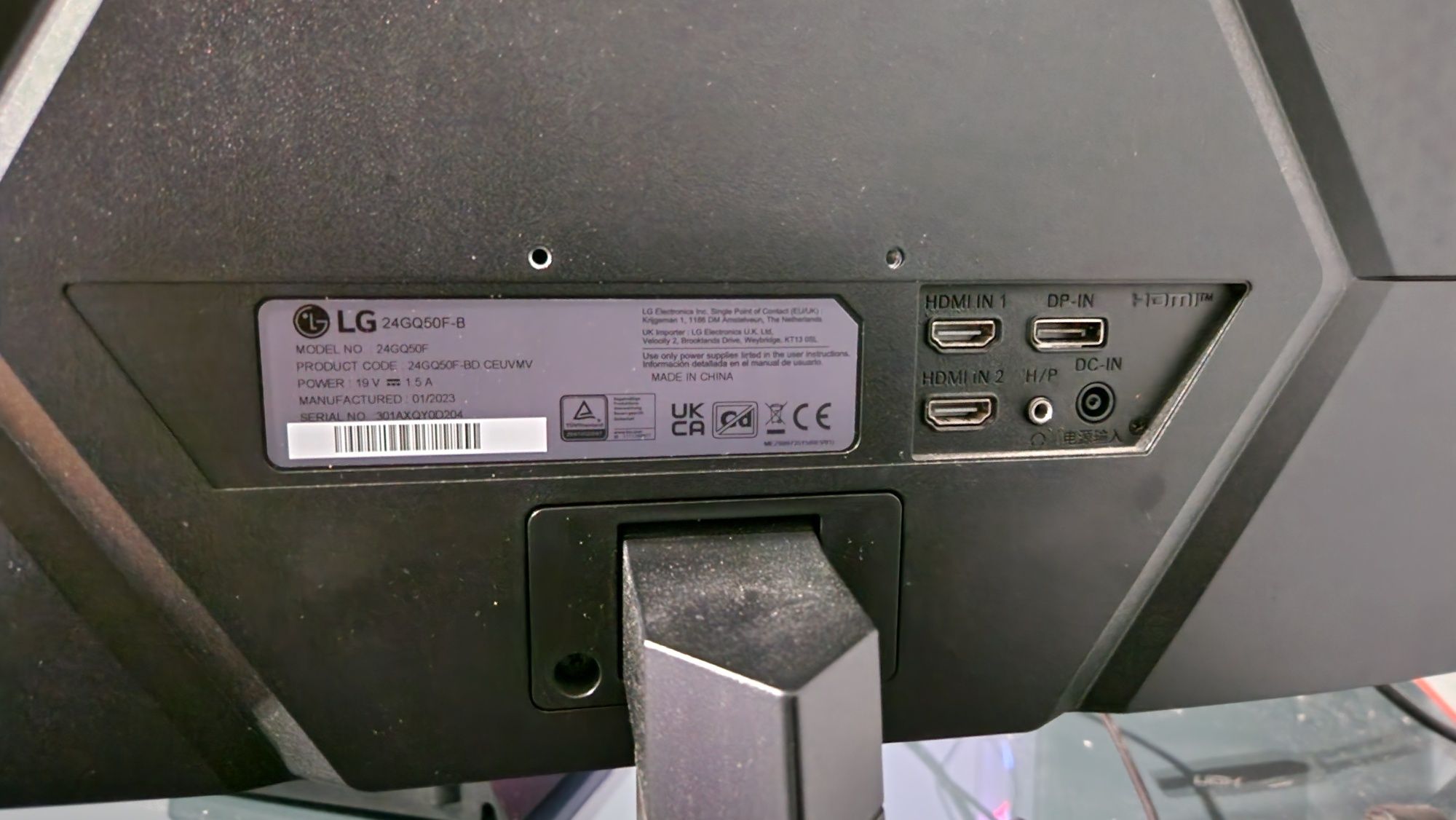 Monitor LG 24" 165hz