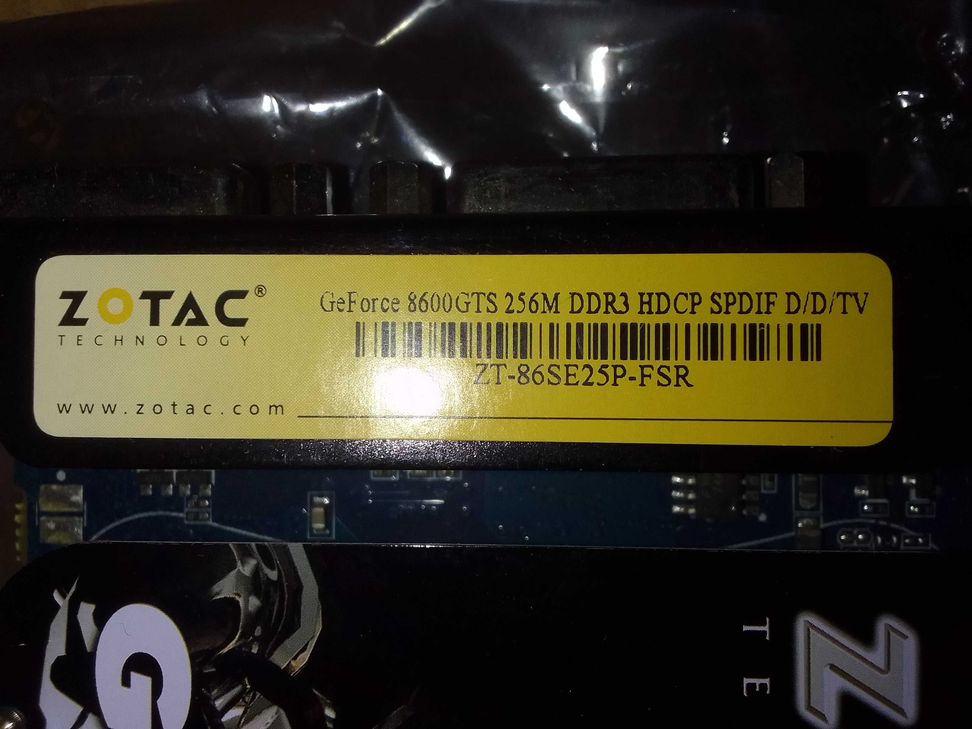 Видеокарта Zotac PCI-Ex GeForce 8600 GTS