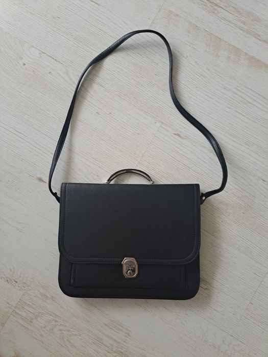 Torba skórzana na dokumenty, laptopa
