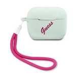 Guess GUACAPLSVSBF AirPods Pro cover niebieski fuksja/blue fuschia