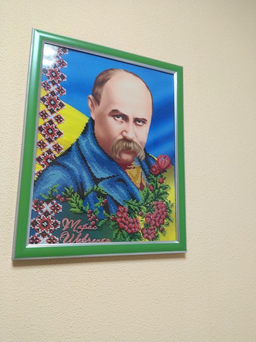 Портрет Шевченка Т. Г. вишитий бісером