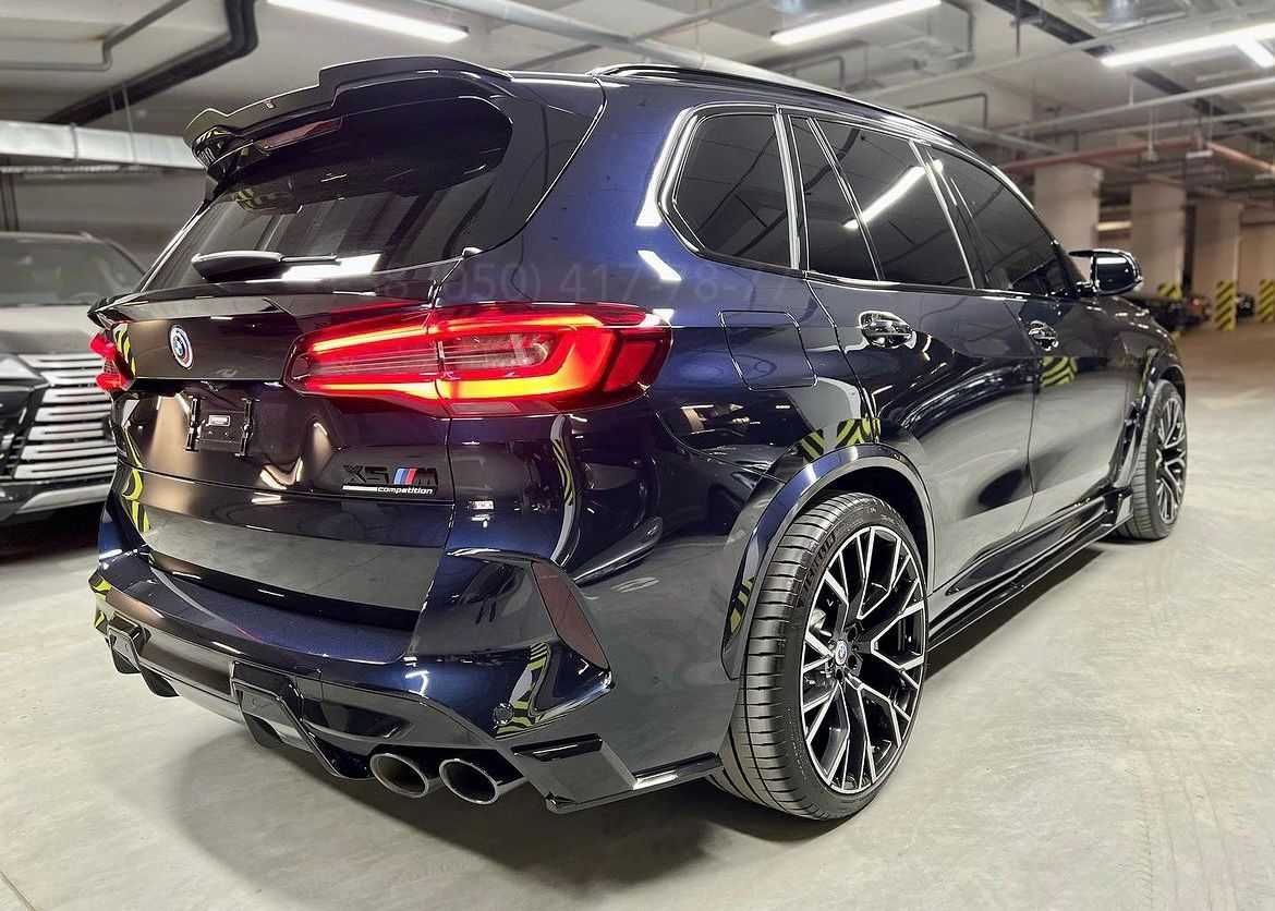 Обвес тюнинг X5M M-Performance BMW F95 Губа Накладка Сплиттер Пороги