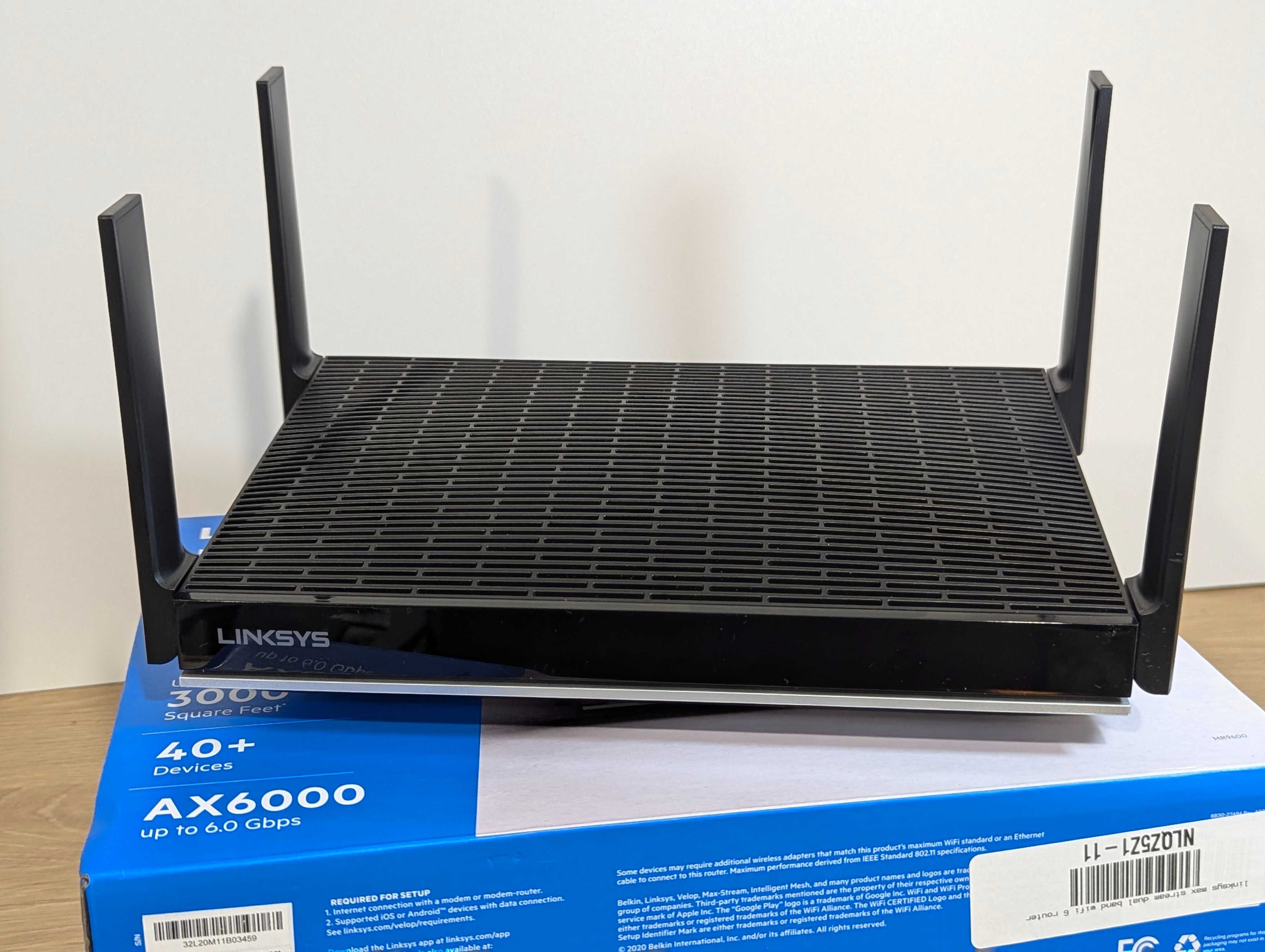 Роутер Mesh Wi-Fi 6 Linksys MR9600 AX6000 3диапаз 6 Гбит/с USA гаранти