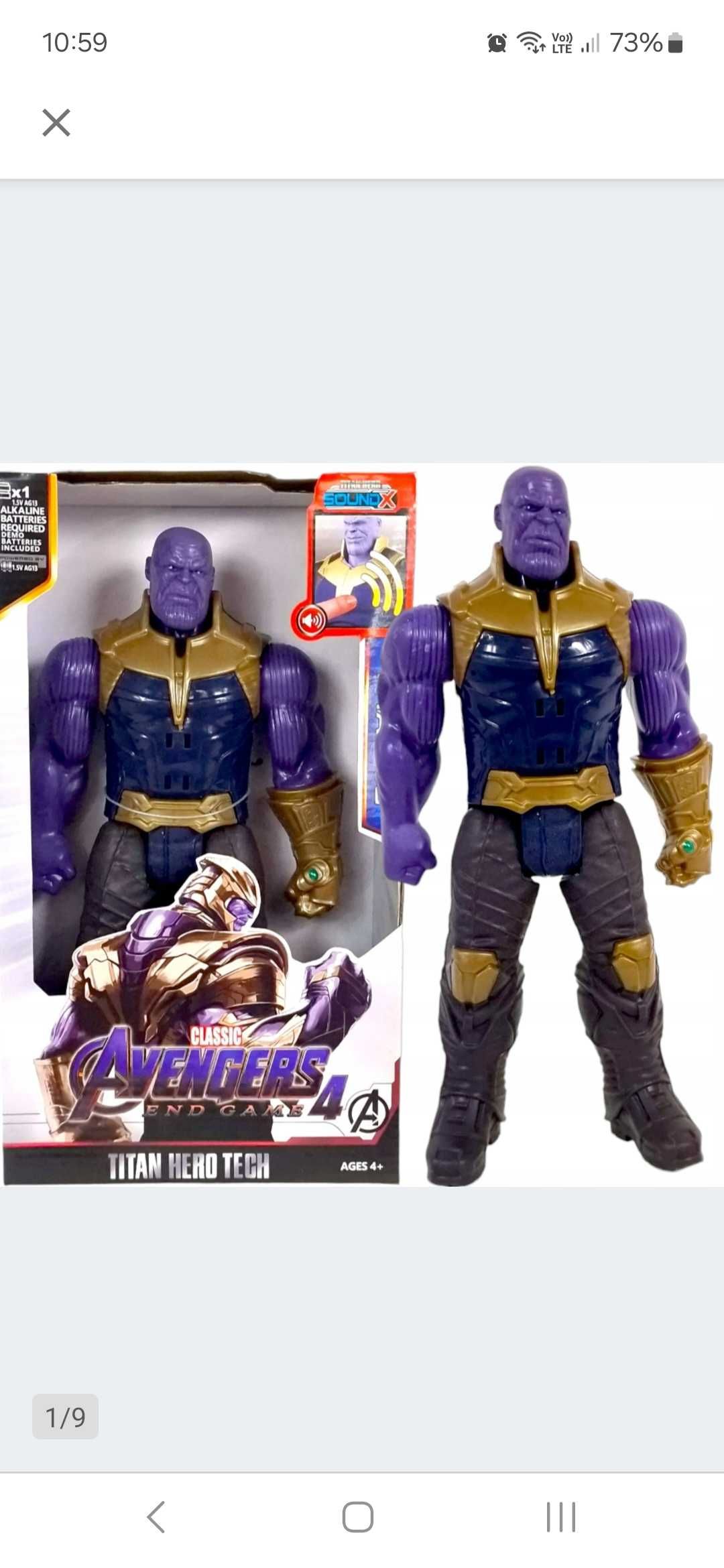 Thanos avengers figurka zabawka około 28 cm wysokości