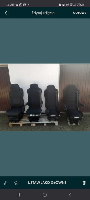 Fotel kierowcy Man tga tgx tgs  mercedes actros volvo fh daf xf