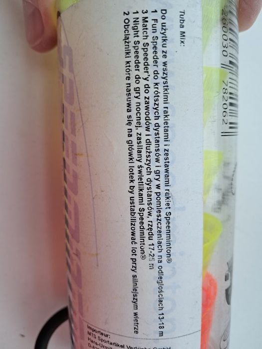 Zestaw 5 lotek Speedminton do badmintona