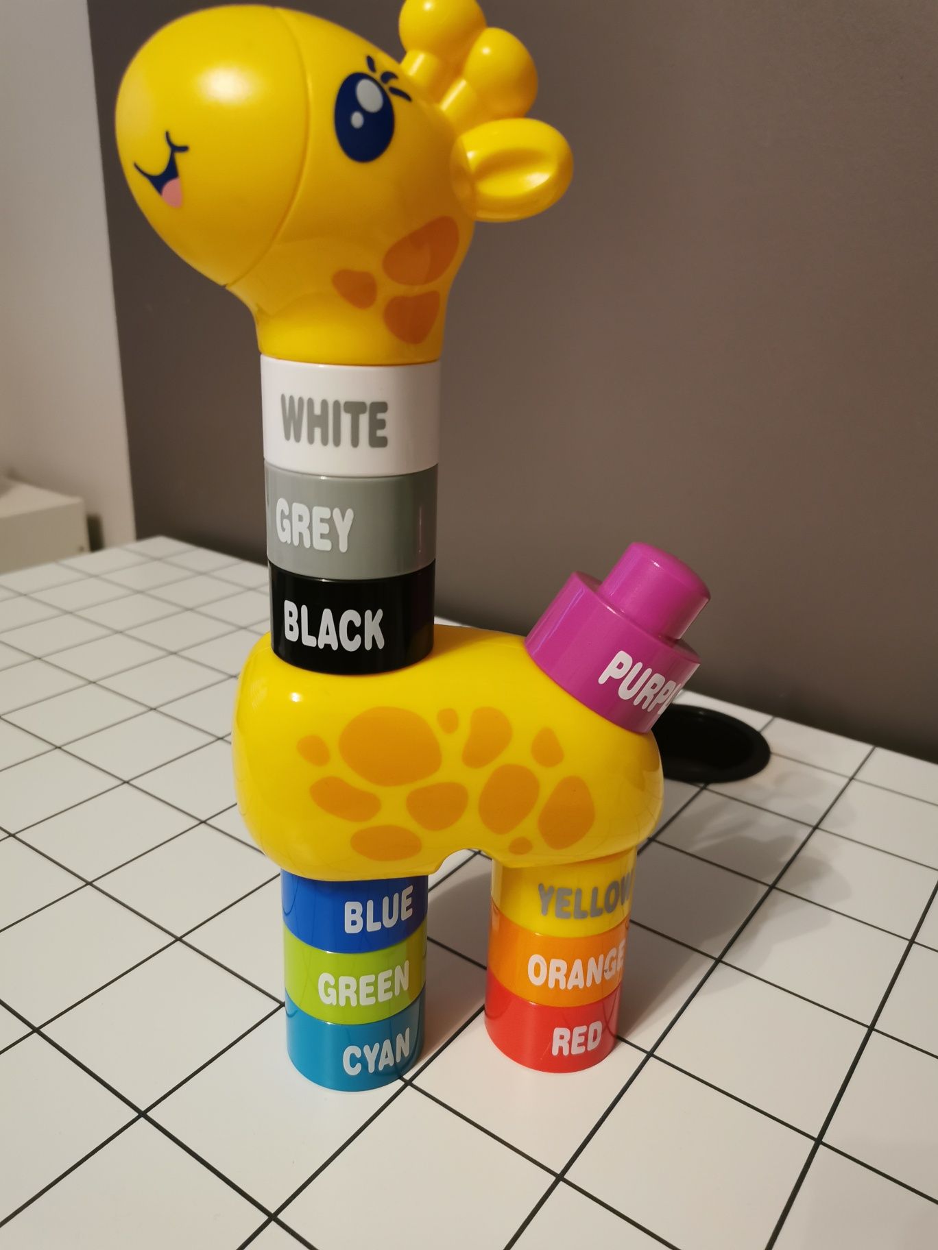 DUMEL żyrafa edukacyjna kolorowe odliczanie cyfry angielski