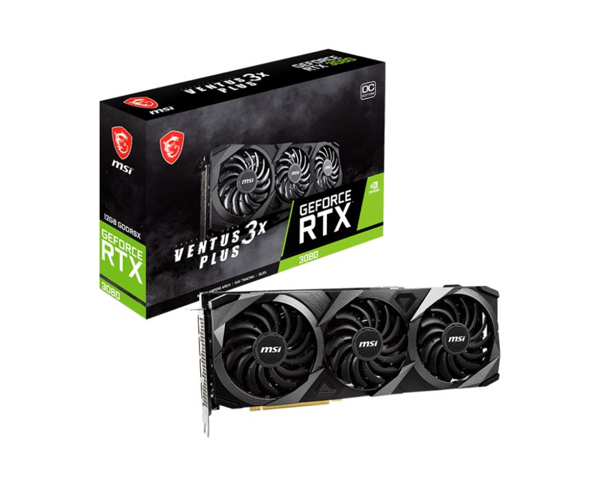 Видеокарта MSI GeForce RTX 3080 VENTUS 3X PLUS 12G OC LHR