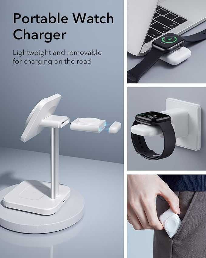 ESR Watch Wireless Charging ładowarka indukcyjna MagSafe iPhone Watch