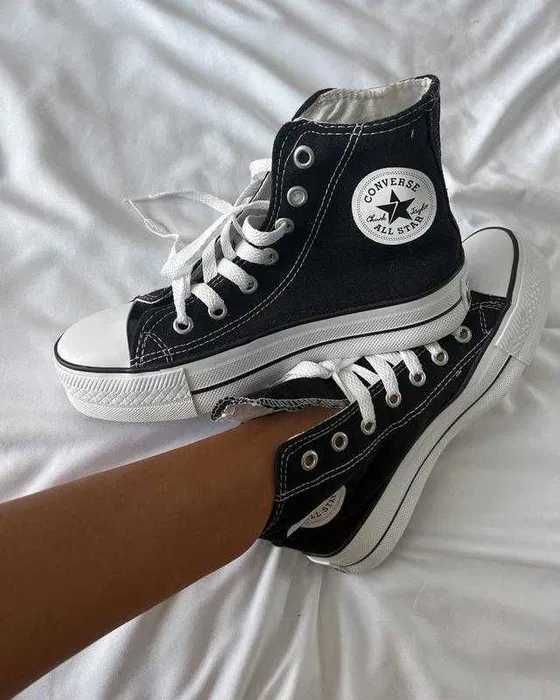 Високі Converse All Star Жіночі конверси на платформі 36-40 НАЛОЖКА