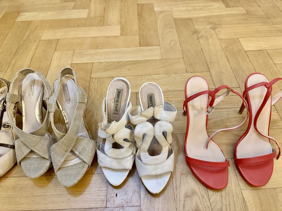 Szpilki, klapki, zara , ochnik , aldo, mario bolucci, roberta farc