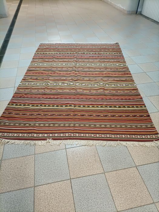 Carpete em lã multicolor