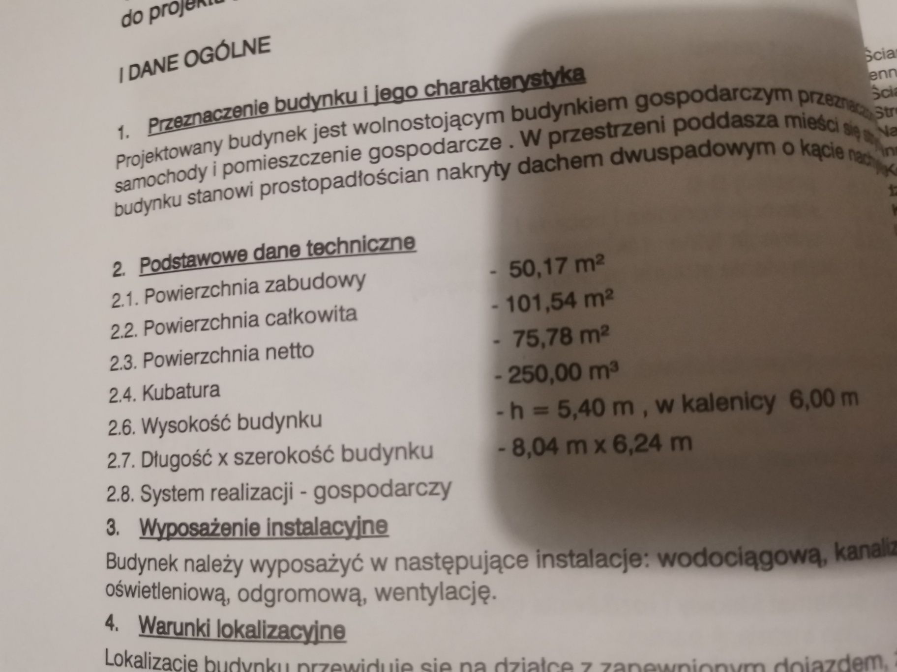 Projekt architektoniczno-budowlany garaż dwustanowiskowy z poddaszem