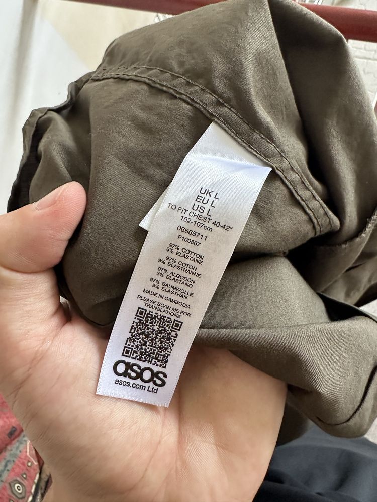 Летняя рубашка Asos оригинал Размер L