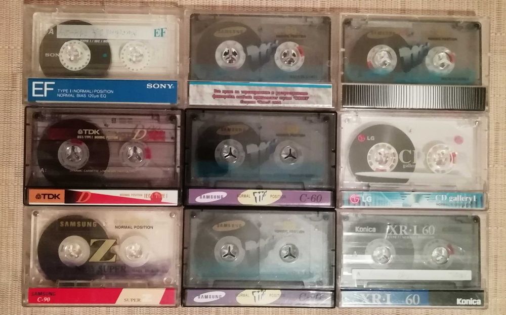 Аудиокассеты Sony,TDK,Denon,BASF,RONEeS. Запись на кассету.