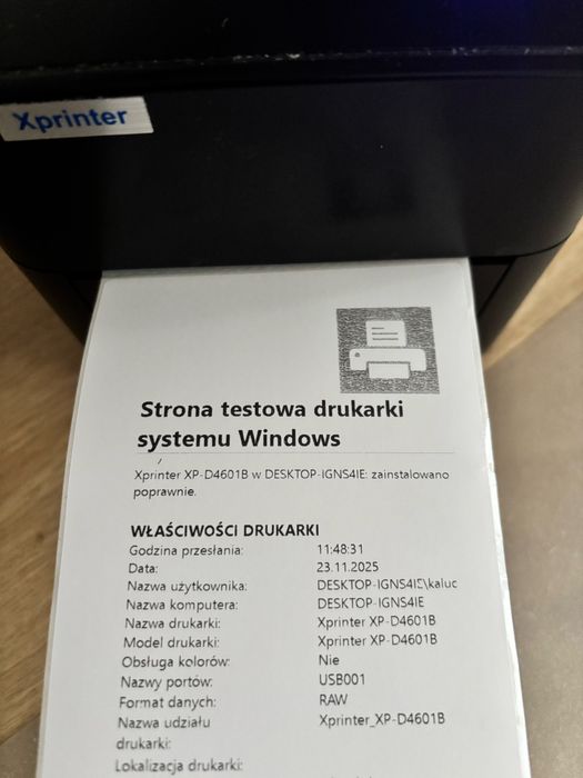 Drukarka etykiet Xprinter + 1000 etykiet – stan idealny, jak nowa