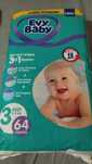 Подгузники памперси дитячі Evy Baby Midi Jumbo 5-9 кг 64 шт