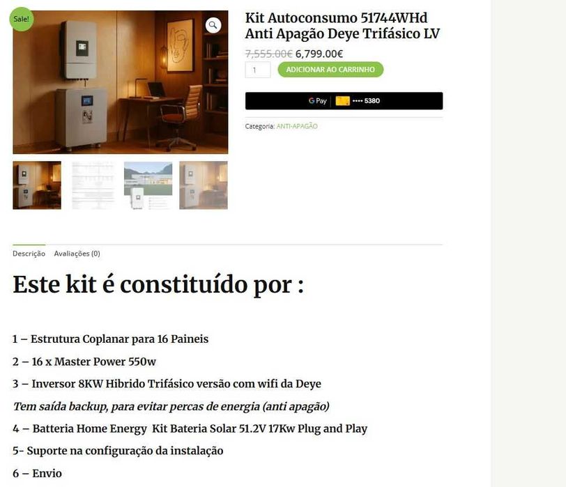 Kits solares anti-apagão black week friday aproveita