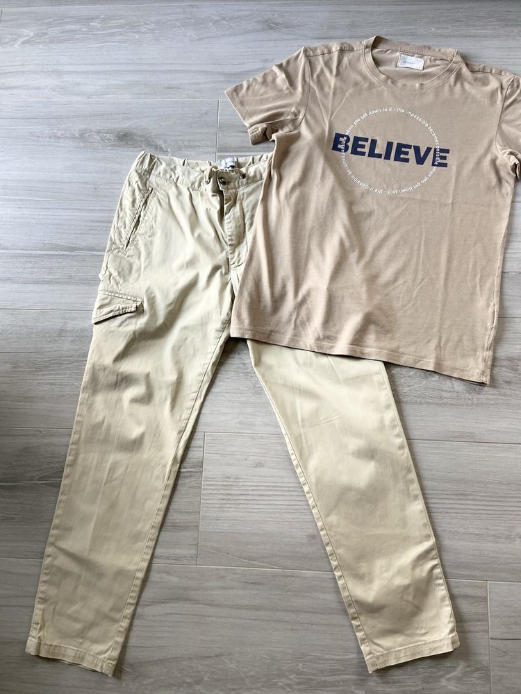 Spodnie meskie chlopiece reserved M bojowki