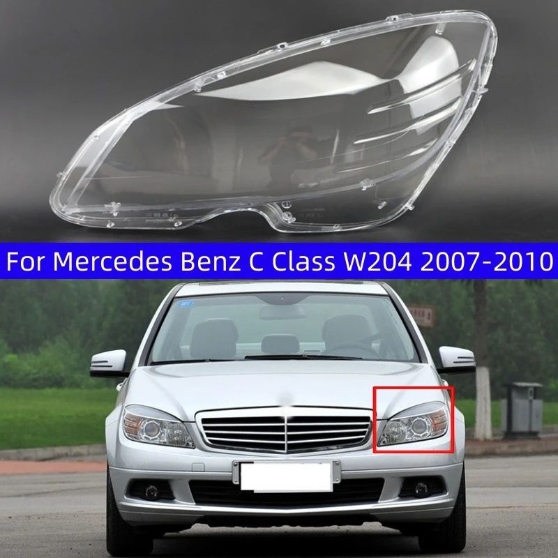 Vidro capa lente farol ótica mercedes classe C w204