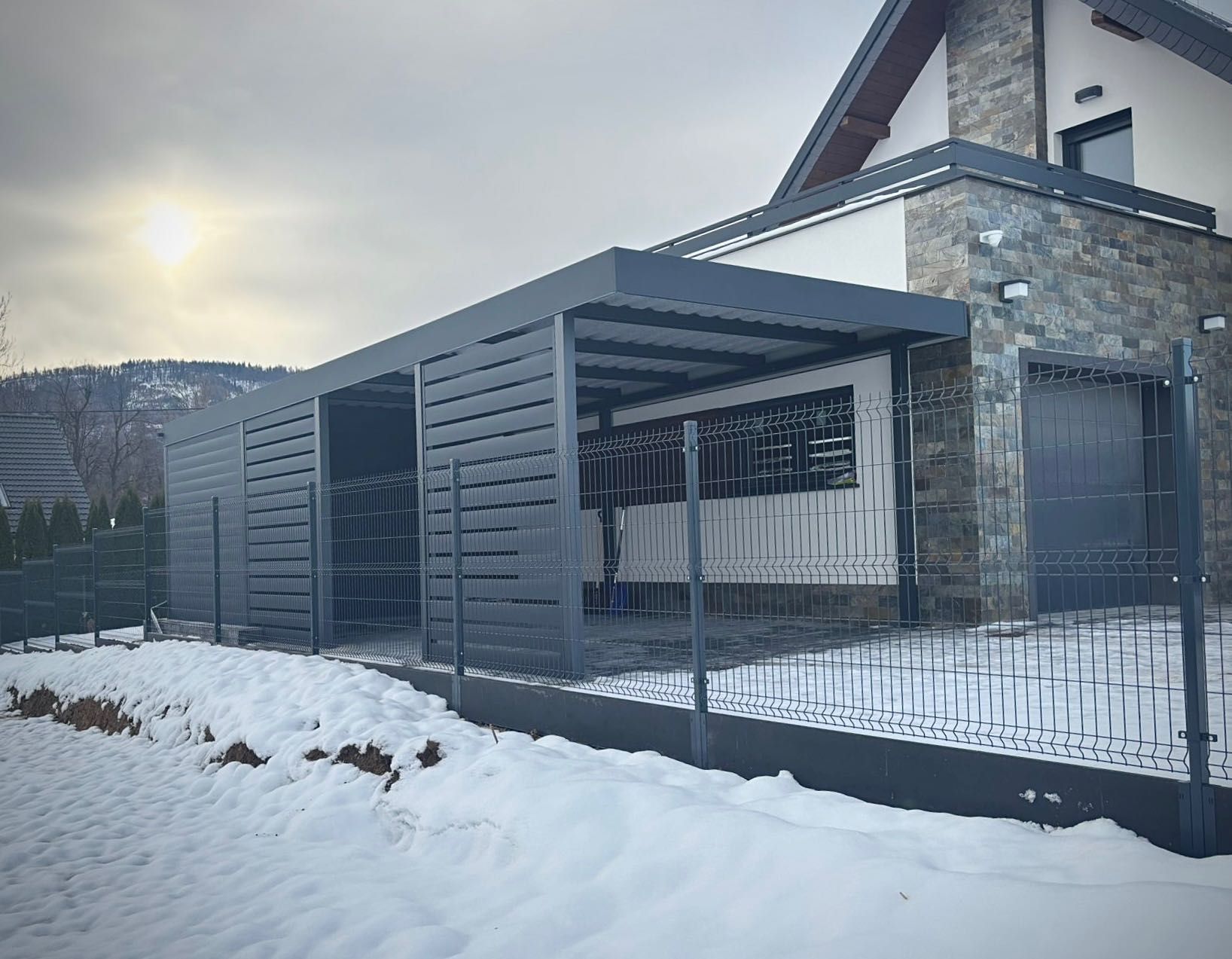 Carport, wiata, zadaszenie, nowoczesna wiata