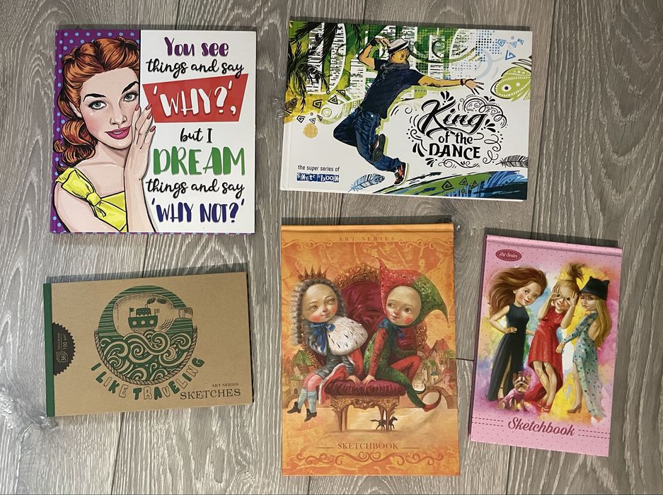 Скетчбуки. Білі аркуші.