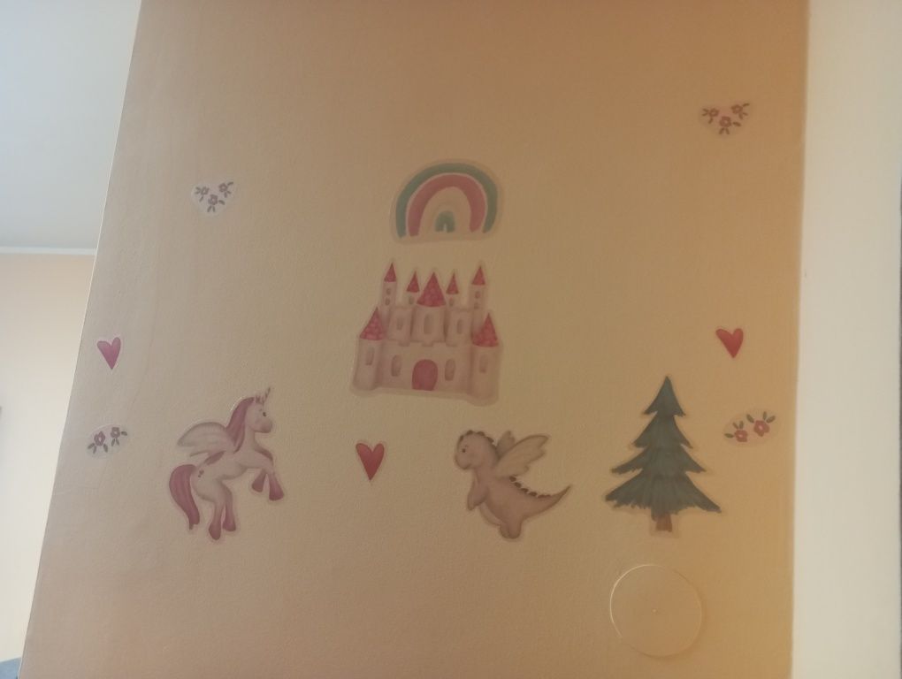Jednorożec Unicorn Naklejki na ścianę Sinsay 50 x 39