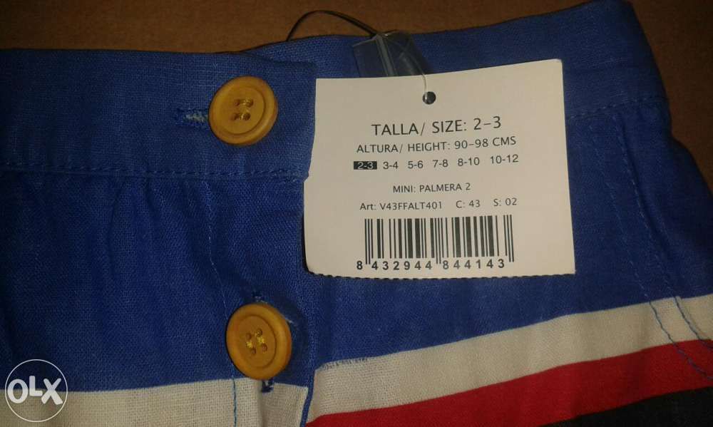 Saia de menina Gocco 2 - 3 anos NOVA