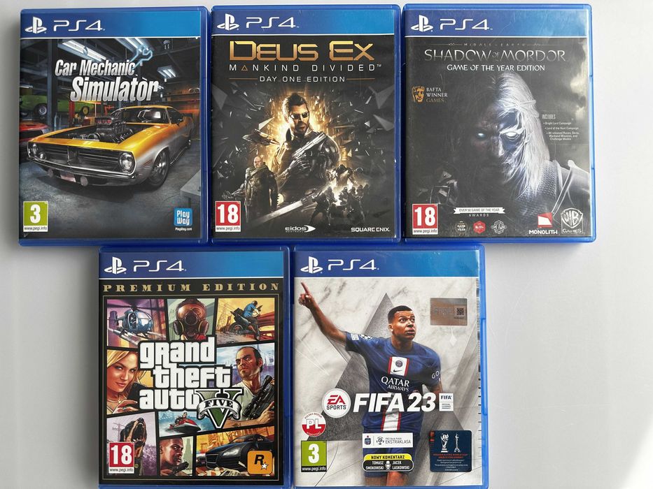 Zadbana Konsola PS4 Pro 1TB CUH-7216B 2xPad 5xGra Fifa GTA V Mechanic