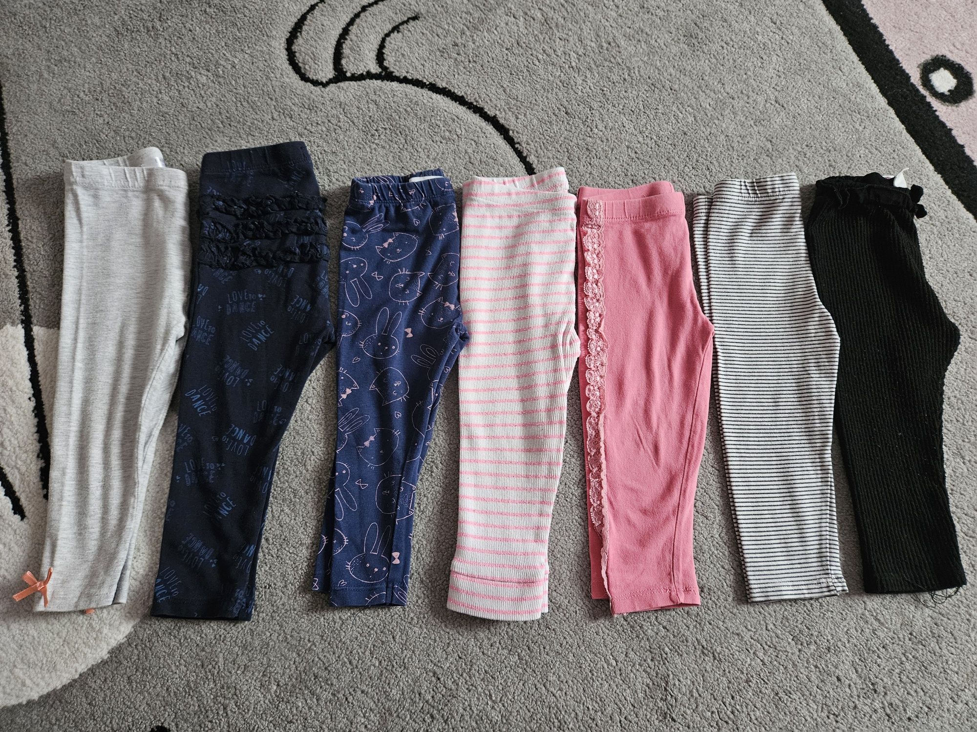 7 szt. Legginsy r. 80 H&M Cool club Reserved Zara Kappahl