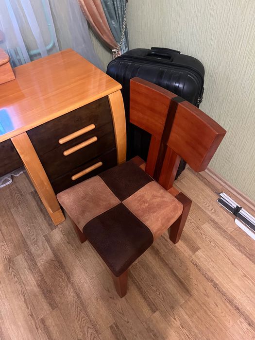 Письменный стол дуб стул комплект мебели письмовий стіл з дуба стілець