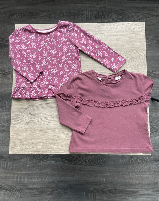 Кофта 74 80 набір набор комплект Primark Zara реглан лонг лонгстів