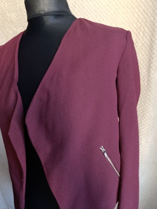 Żakiet bordo hm 34