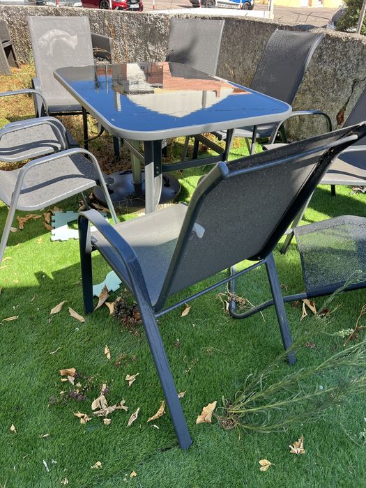 Conjunto jardim mesa e cadeiras KASA