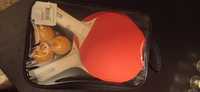 Kit de ping Pong, 2 raquetes e 3 bola (nunca usado)