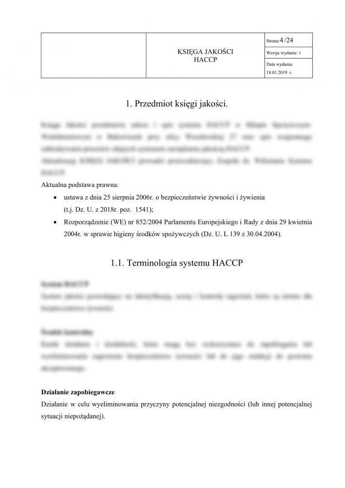 Dokumentacja HACCP + GHP-GMP indywidualna księga HACCP