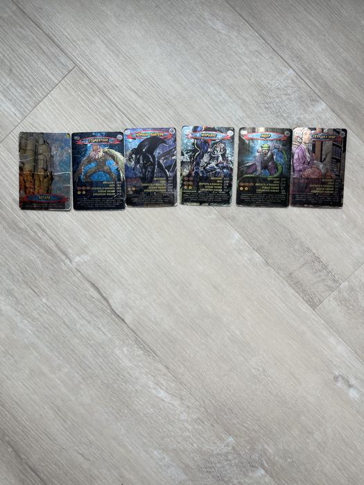 Карточки Marvel «Герої і злодії»(2008)глянець,рідкісні персонажіі