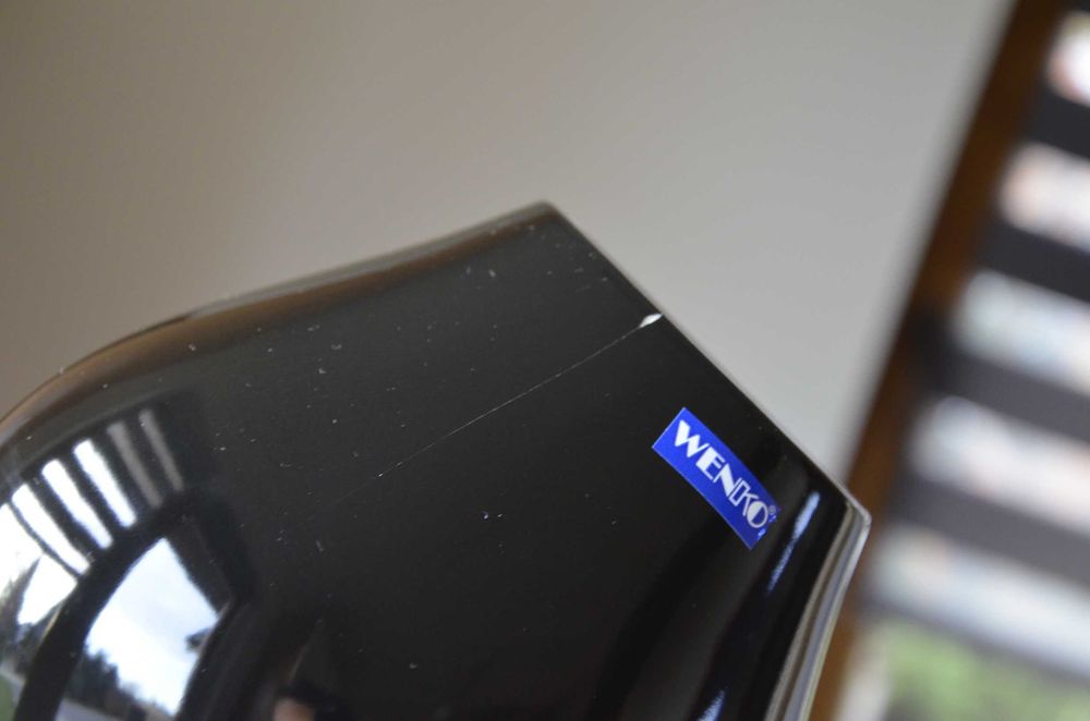 nowa szczotka do WC do łazienki Wenko ceramiczna czarna