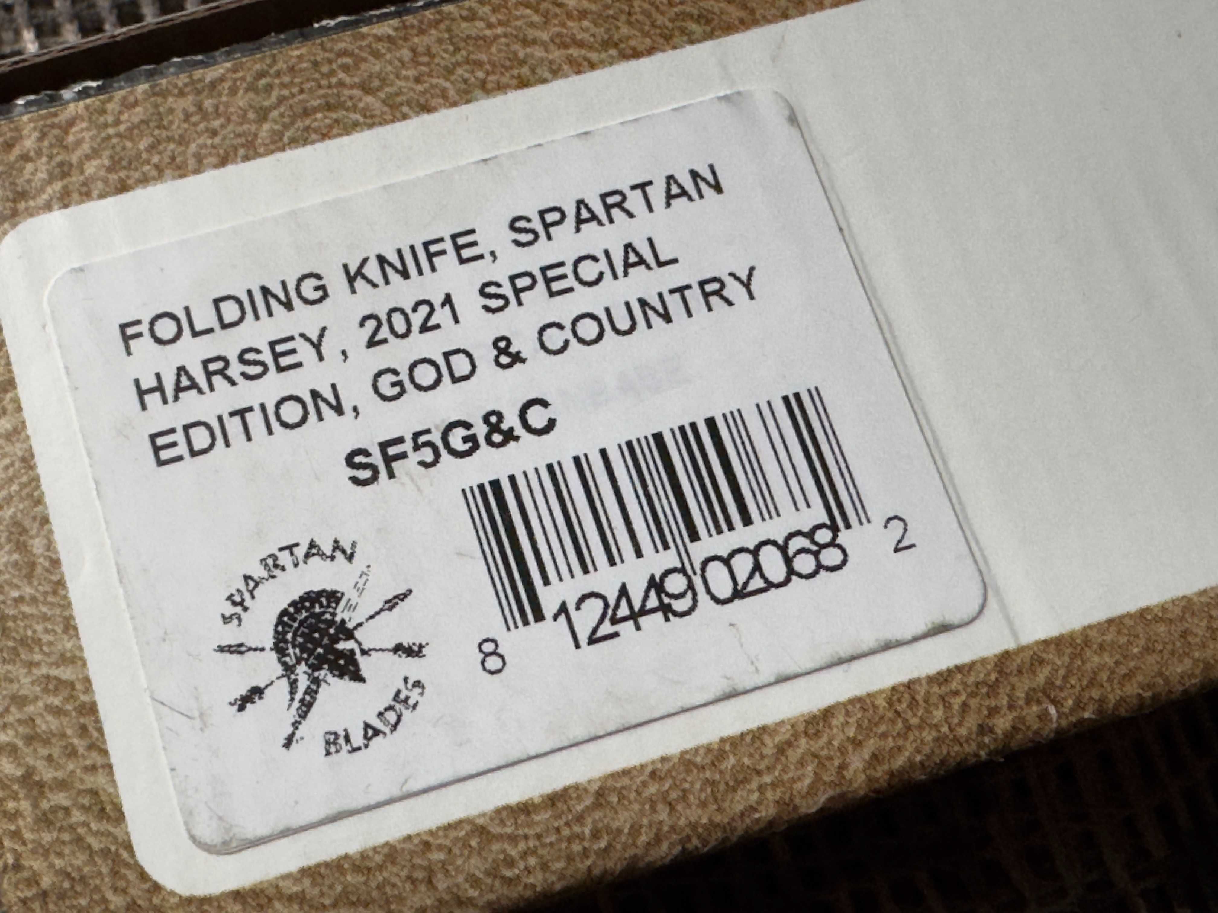 Nóż Spartan Harsey Limited 2021 God & Country USA