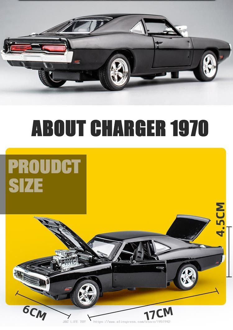 Модель авто Dodge Charger 1970 1:32