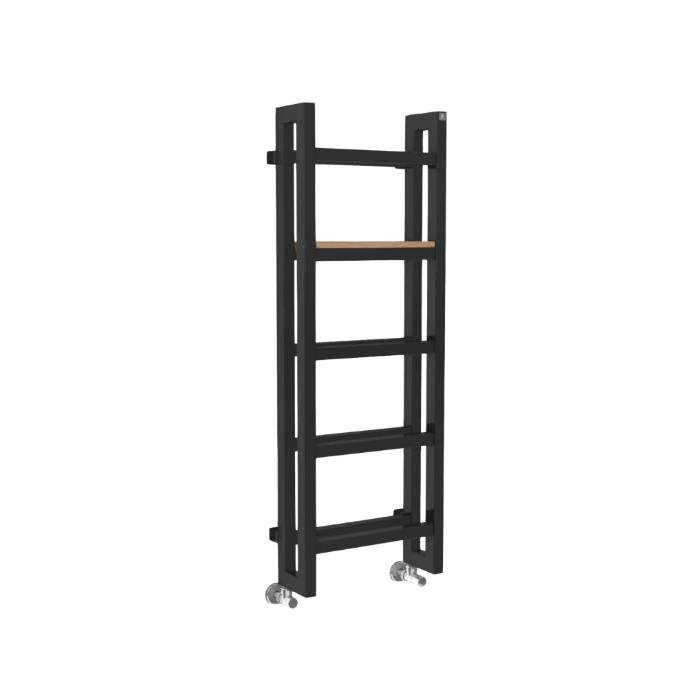 Grzejnik Terma Stand 1380x500 w kolorze Czarnym z podłączeniem SX