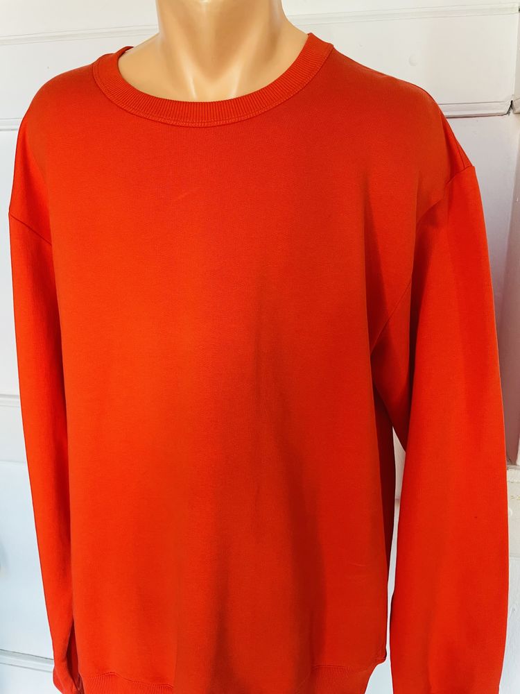 Kenzo Paris - pomarańczowa bluza męska z aplikacja Logo
