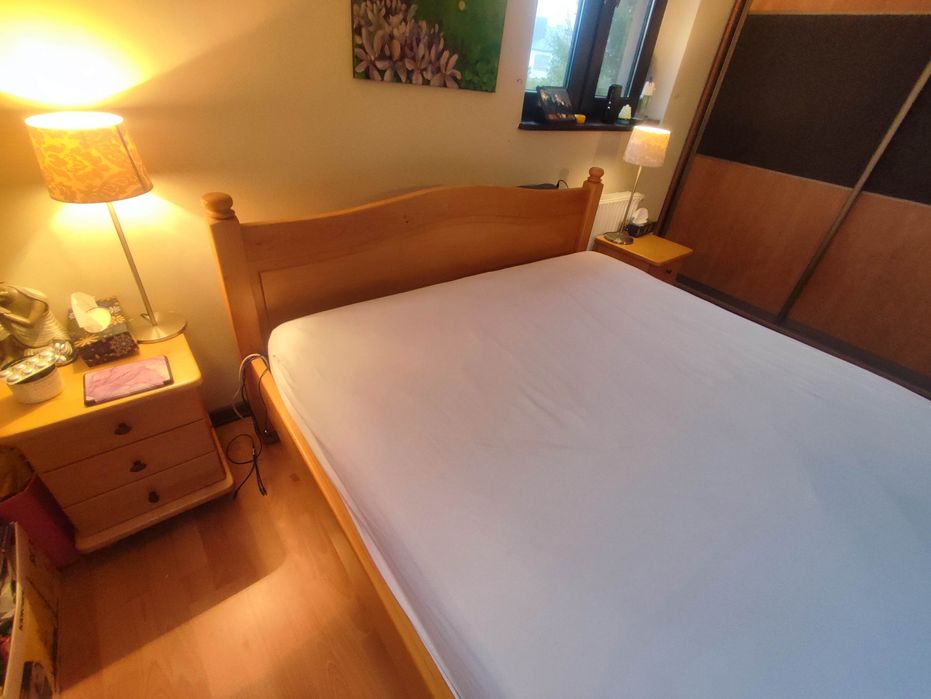 Zestaw do sypialni 200x160, łóżko, materac , komódki