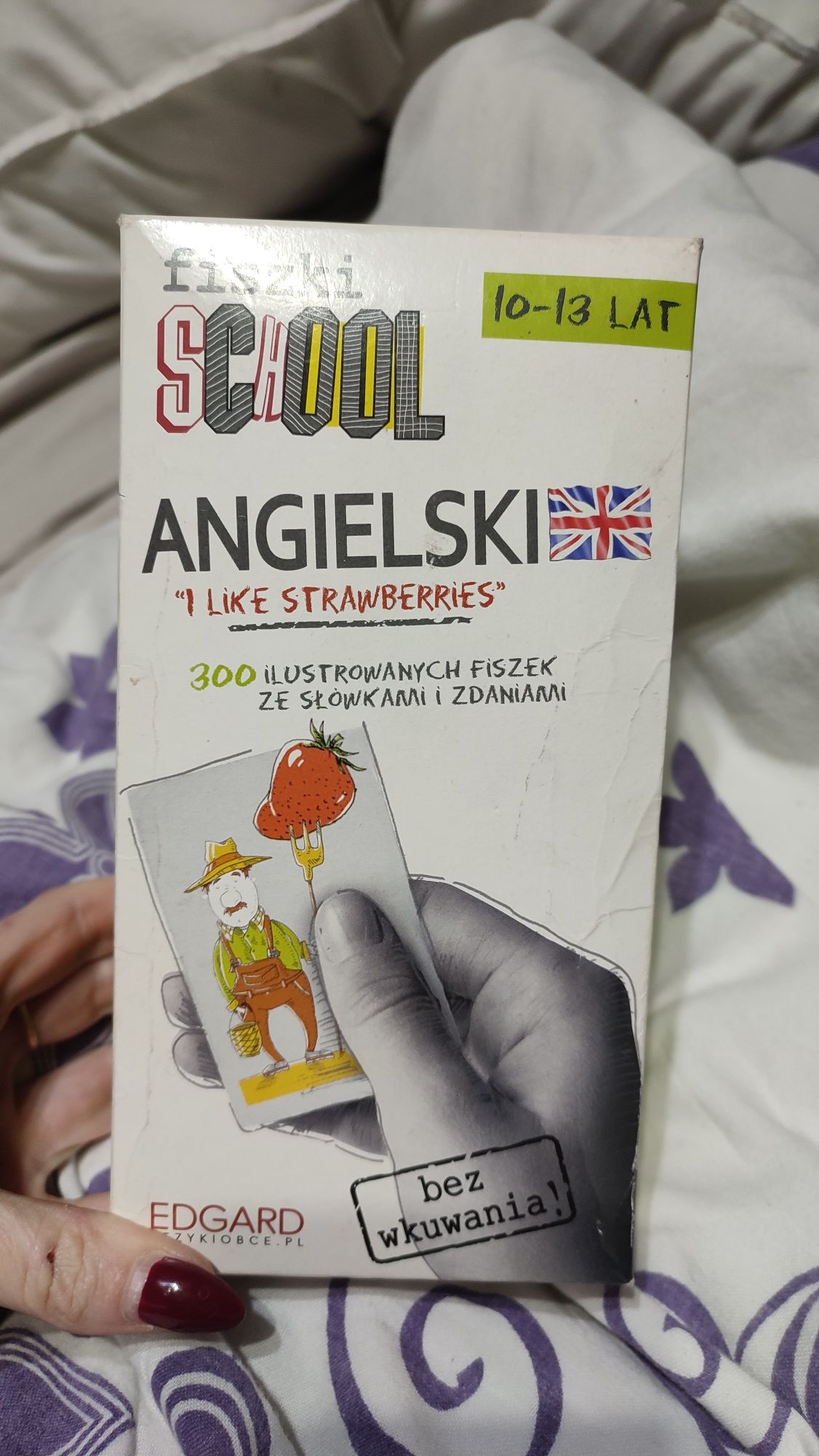 Fiszki do j. Angielskiego "I like strawberries" 10-13 lat