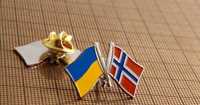 Двойной значок Украина Норвегия
