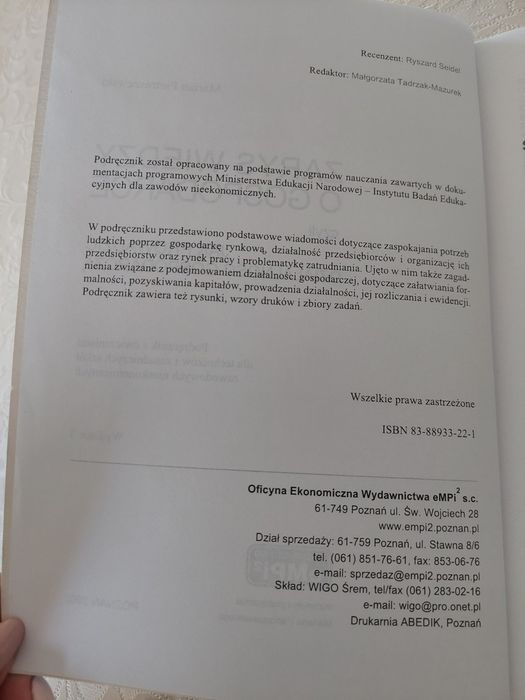Zarys wiedzy o gospodarce. Marian Pietraszewski