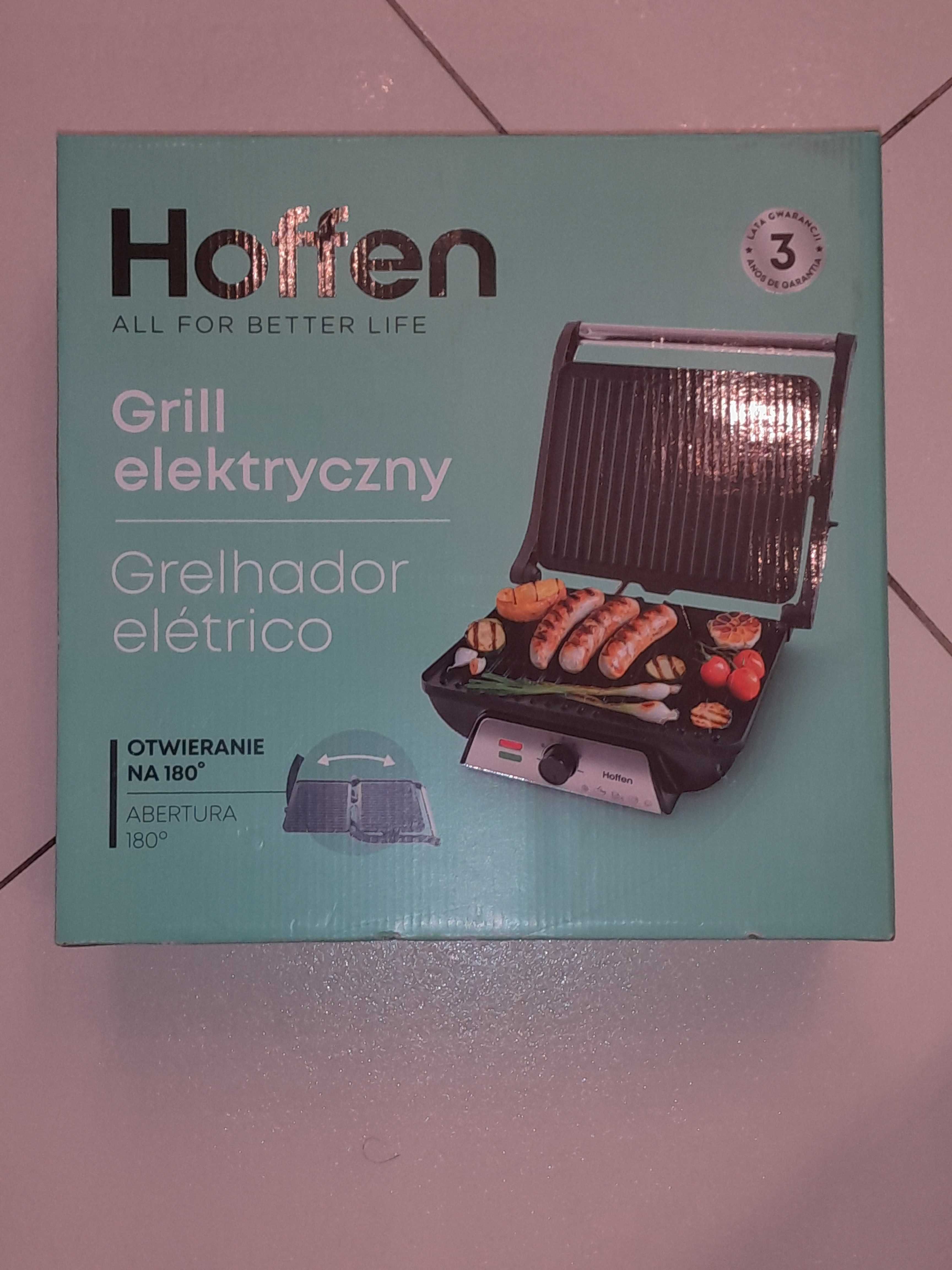 Kontaktowy grill elektryczny Hoffen EG-4073czarny 2000 W NOWY