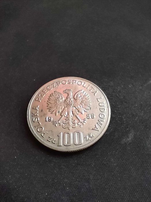 Moneta nominał 100zł 1985r