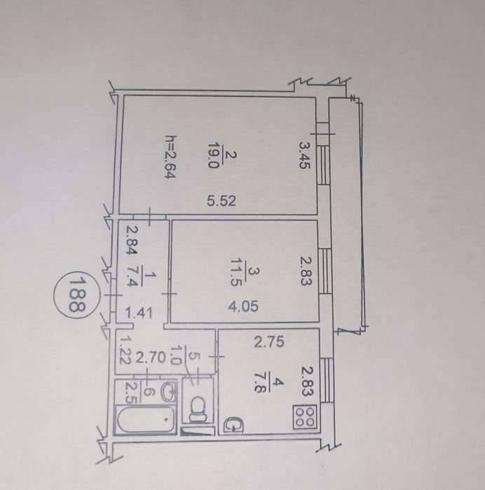 2 кімнатна квартира